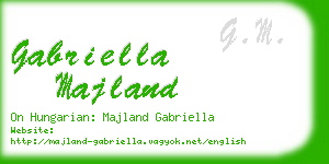 gabriella majland business card